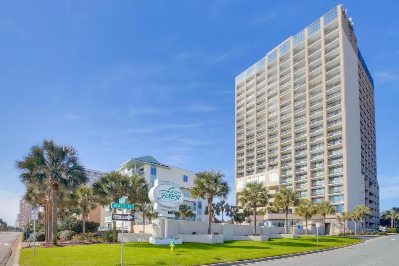 Lively Views From The Balcony At Ocean Forest Plaza Myrtle Beach Exterior foto